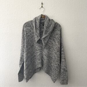 Heather Grey Cowl Neck Sweater Oversized Boxy Fit